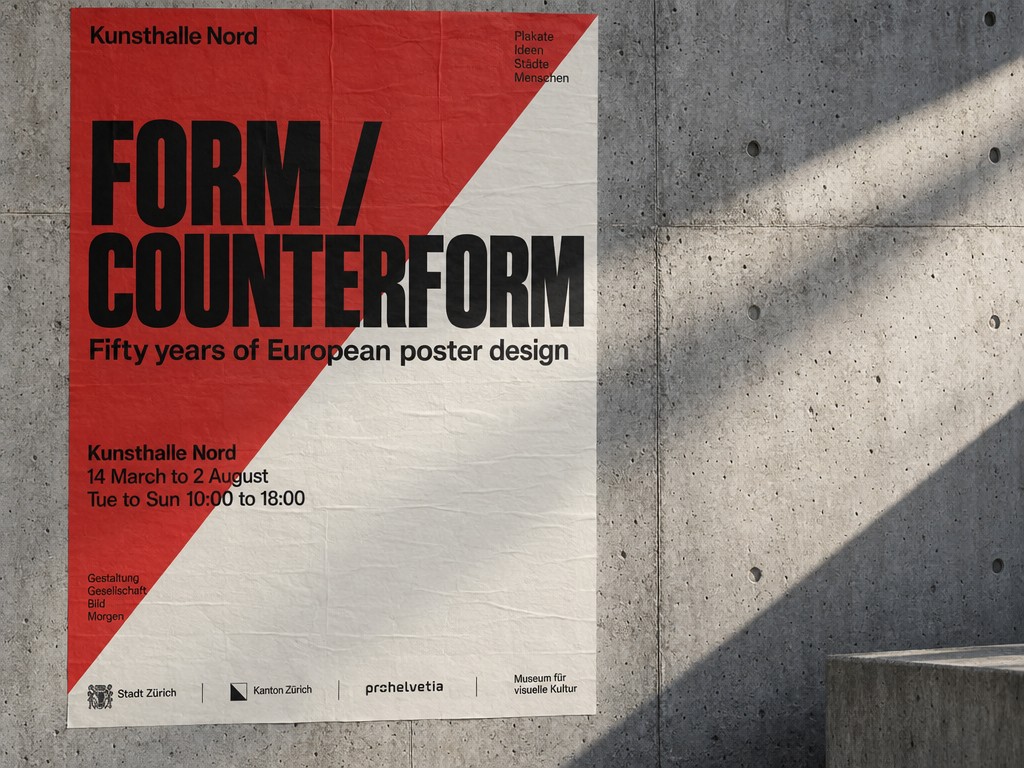 GPT Image 2.5 Swiss-style exhibition poster with large grotesk headline
