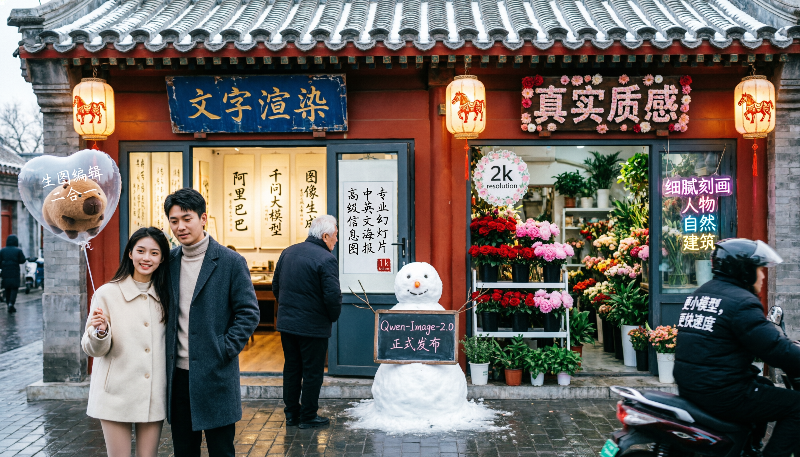 Qwen Image 2.0 - AI-generated image showcasing professional quality and typography