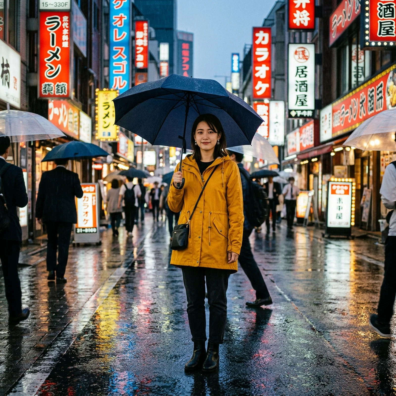 Street photo with a story-sized crop frame over the subject